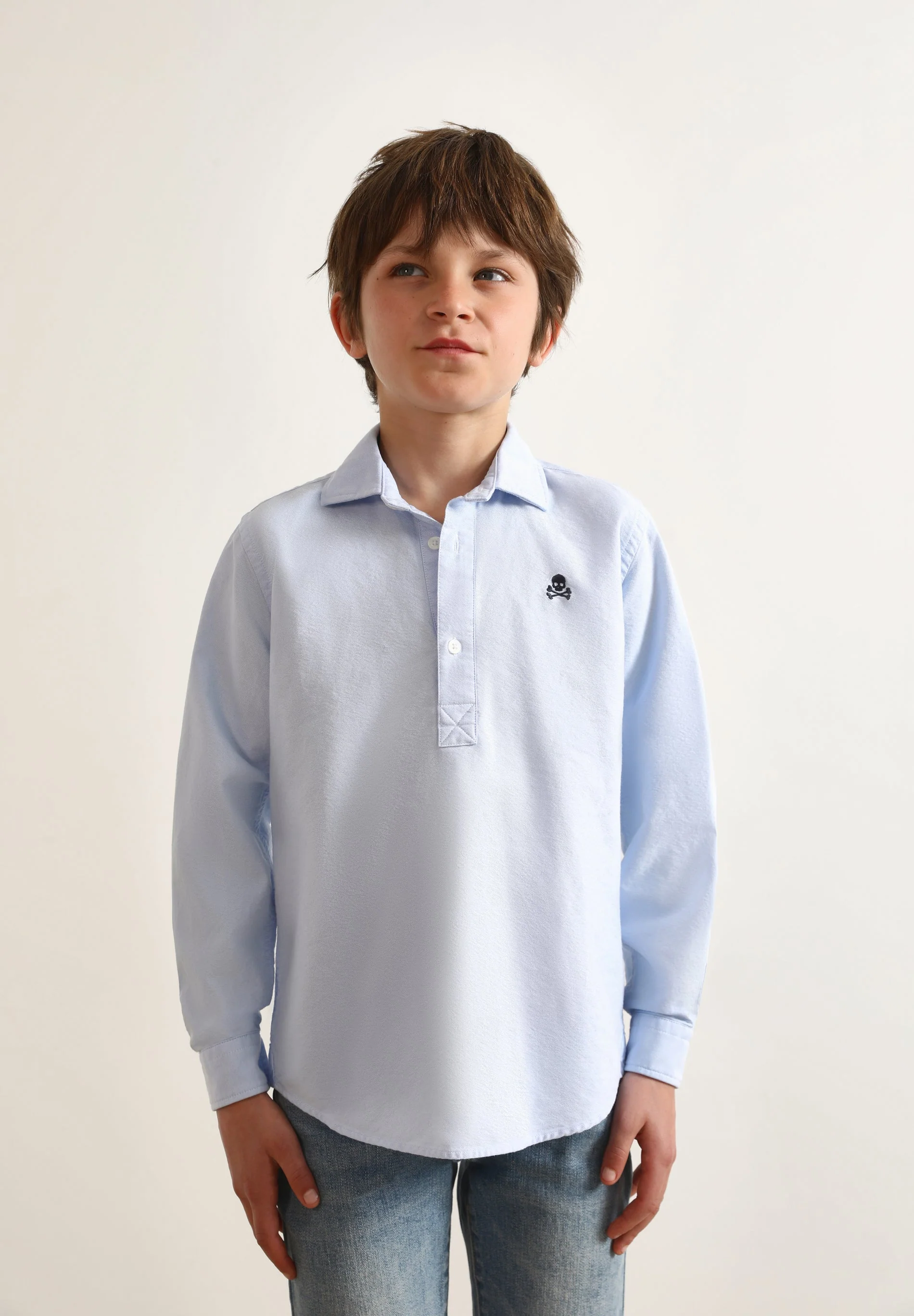 T-SHIRT OXFORD SKULL CONTRASTE - Image 3