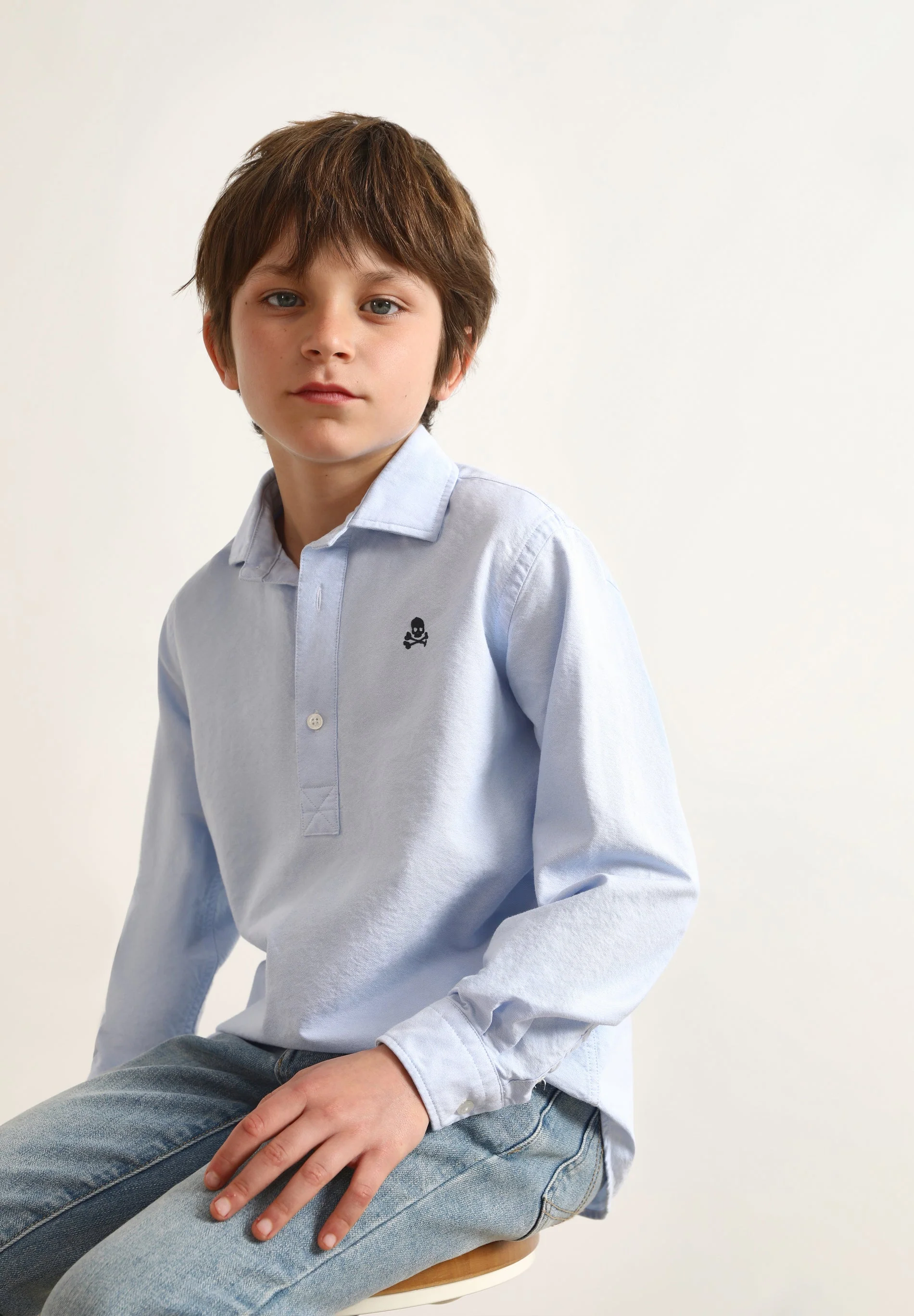 T-SHIRT OXFORD SKULL CONTRASTE - Image 4