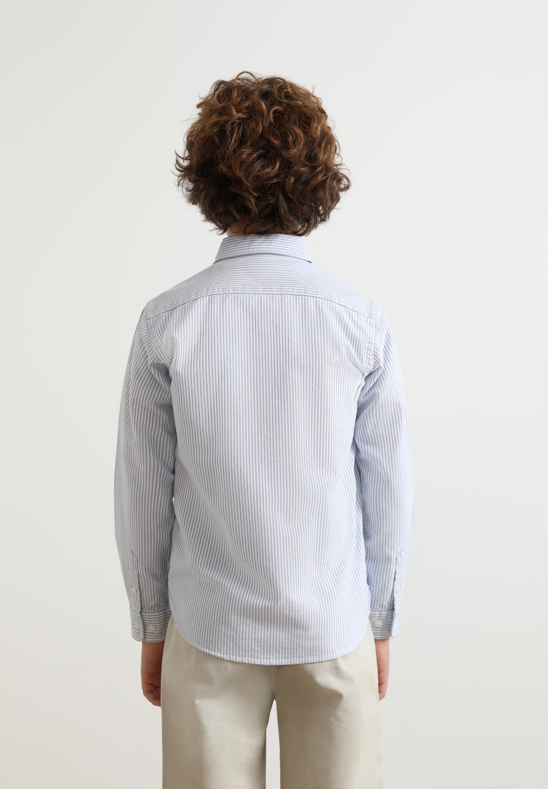 CAMISA DE RISCAS COM LOGO A CONTRASTAR - Image 4