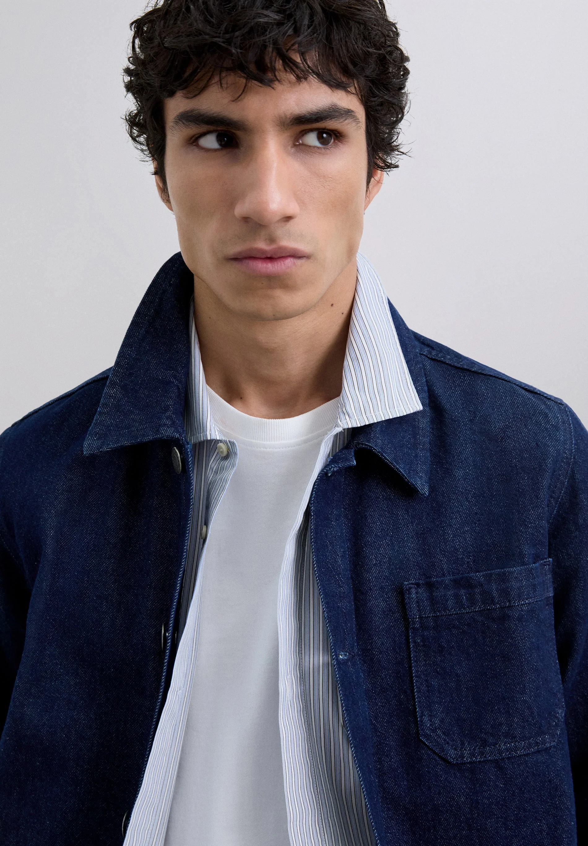 CARDIGAN JEANS EFEITO DESBOTADO - Image 5