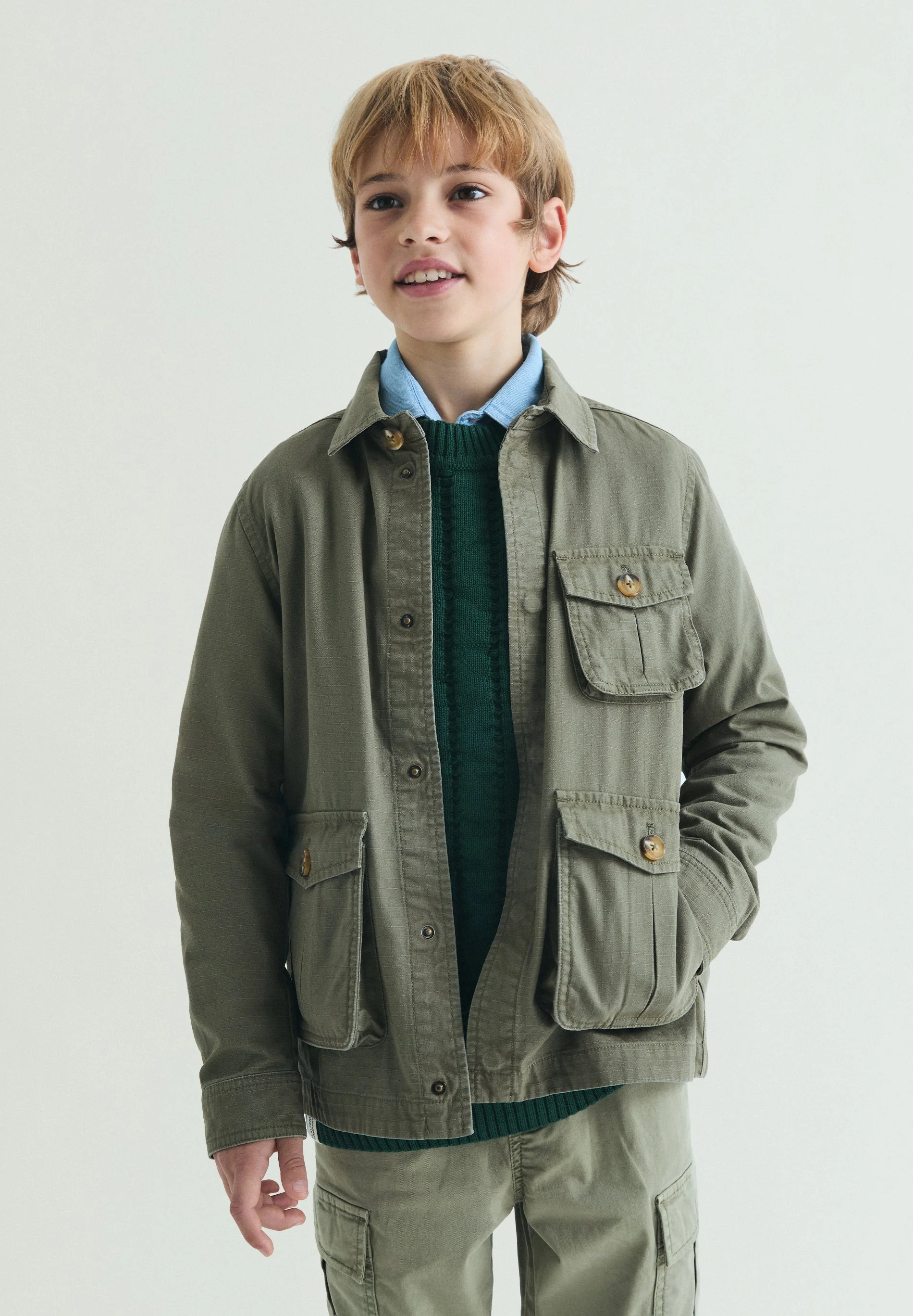 CARDIGAN COM BOLSOS SAFARI - Image 3